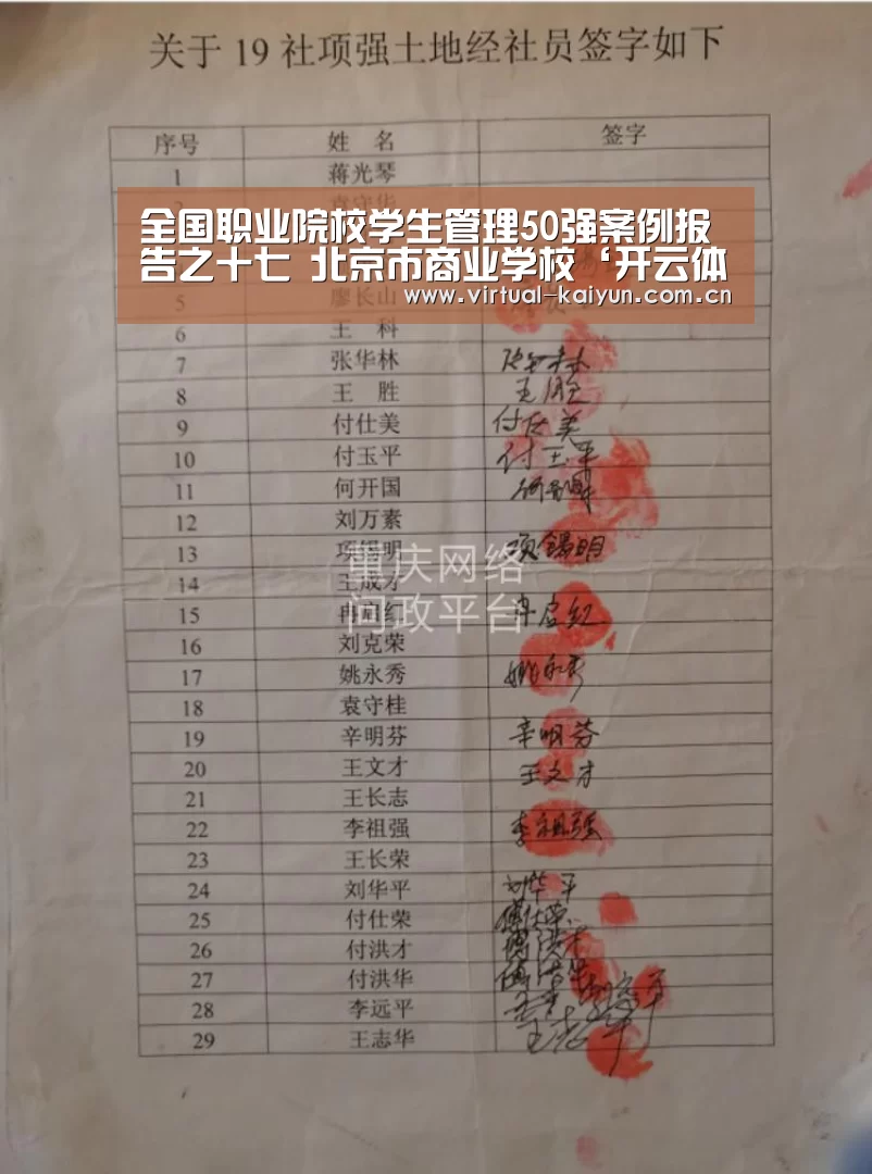全国职业院校学生管理50强案例报告之十七　北京市商业学校‘开云体育官网’